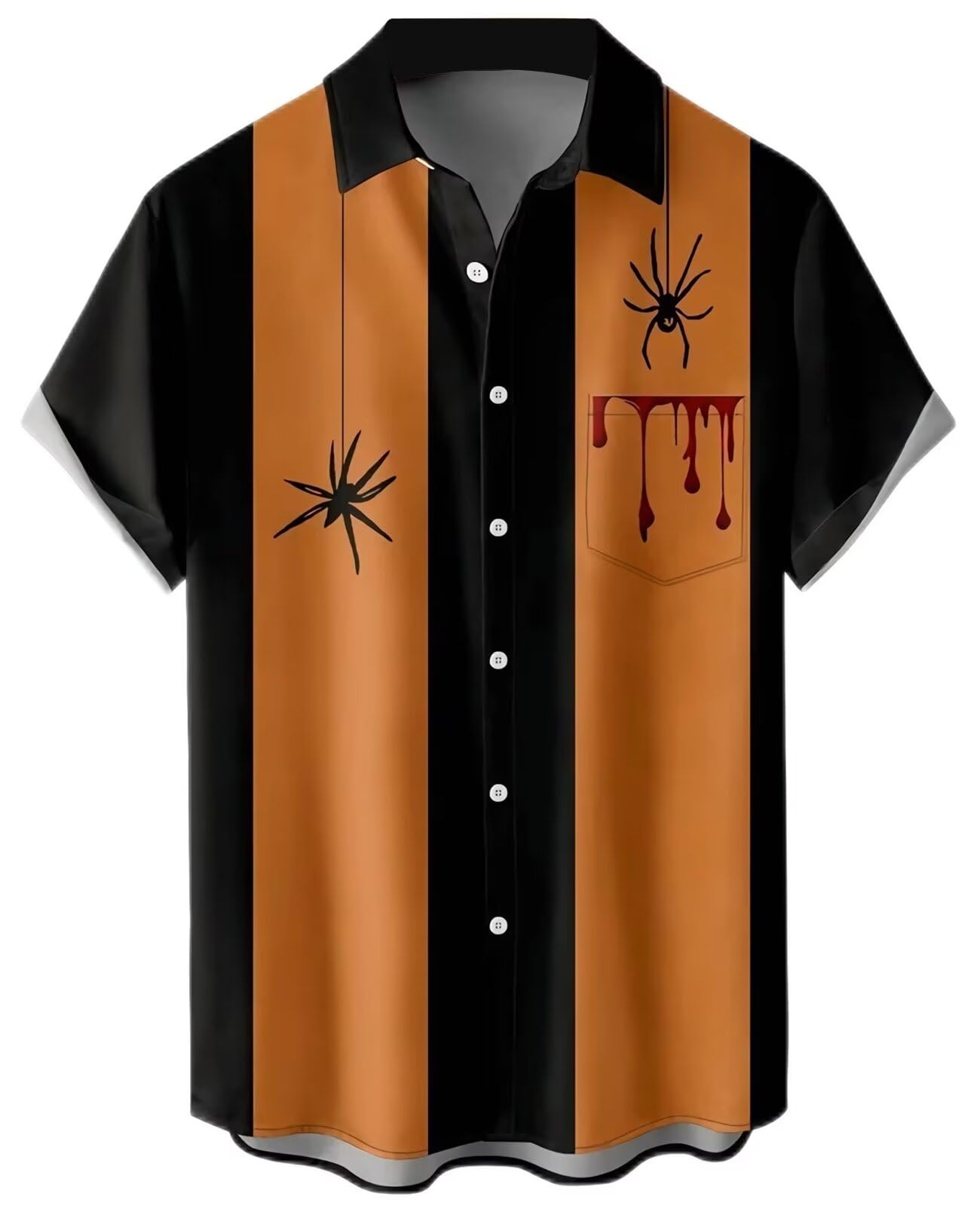 Bowling Shirts for Men Print Short Sleeve Regular Fit Hawaiian Casual Button Down Beach Shirts