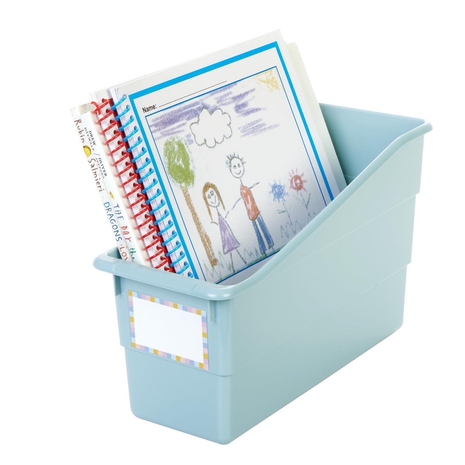 Really Good Stuff Durable Book & Binder Holders - 6 Pack - Black
