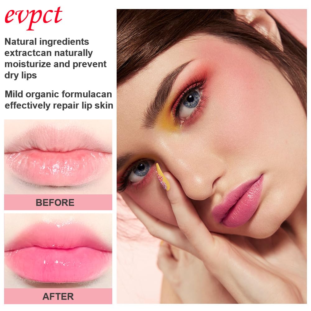 evpct 2Pcs Blueberry Tinted Lip Balms PH Lip Color Changing Lipstick Balm Stain Gift Set Queen for Women Girls Korean Mood Long Lasting Color Change Light Pink Lipstick Lip Tint Plumper Gloss