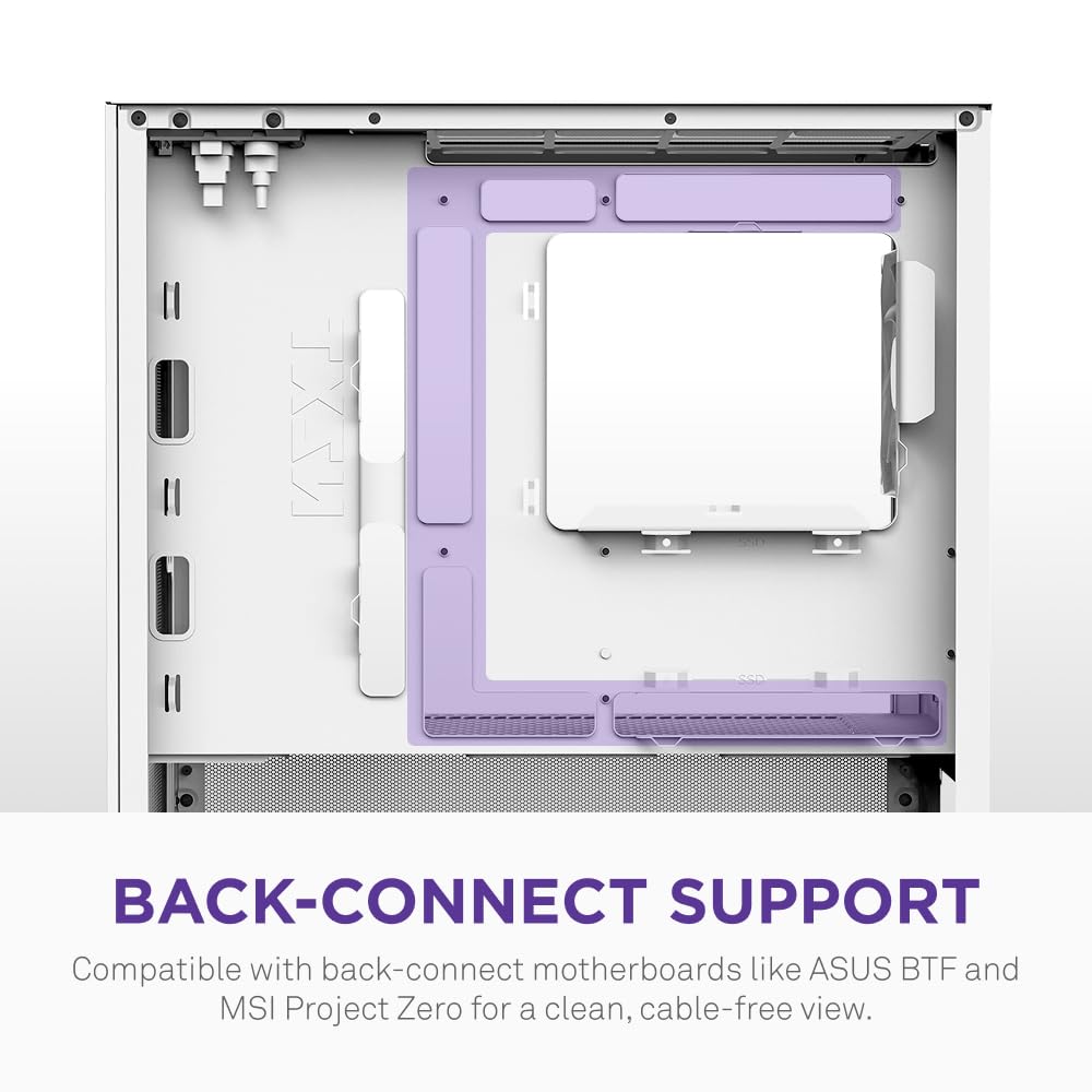 NZXT H3 Flow – Micro-ATX PC Case – Optimized Airflow – Includes 1 x 120mm Rear Fan – Supports Full-Sized GPUs – Fits 280mm Front, 240mm Top Radiator – Back-Connect Motherboard – Black