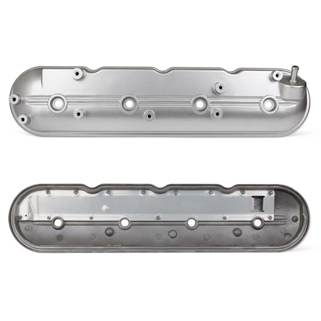 Upgrade Aluminum Engine Valve Covers Compatible with 1999-2008 Cadillac Escalade Chevy Silverado, Suburban Tahoe Trailblazer GMC Sierra Yukon Replaces Parts 12570427 12582224