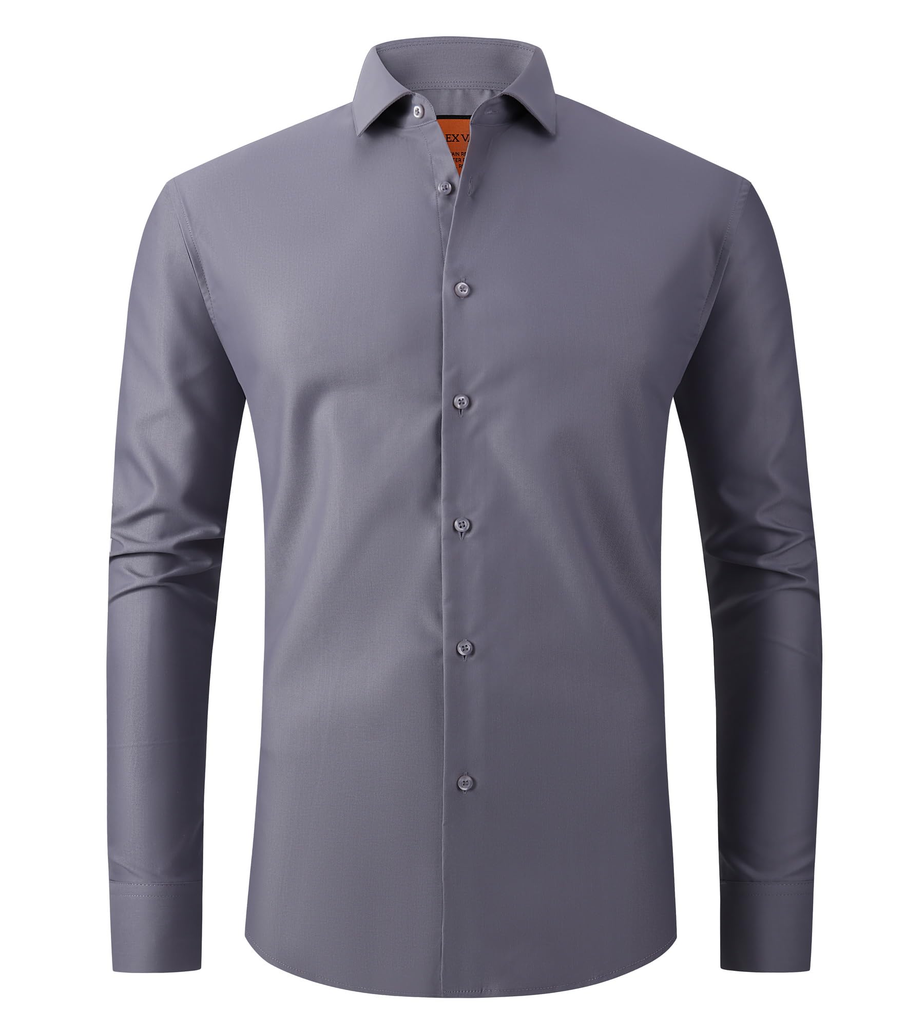 Alex Vando Mens Dress Shirt Wrinkle Free Regular Fit 4-Way Stretch Button Down Shirts