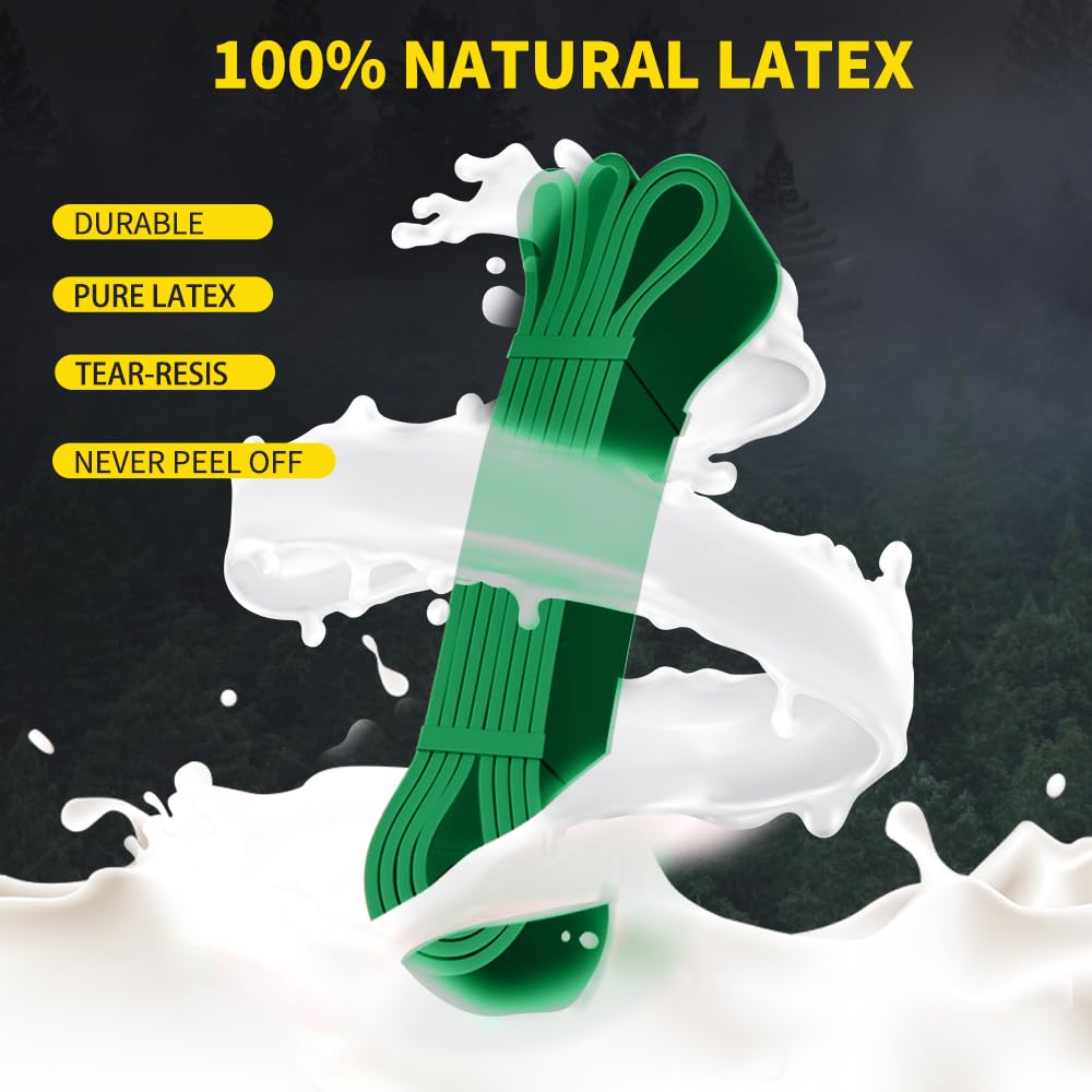 ROSAPOAR Resistance Band Pull up Band Fitness Exercise Bands Natural Latex for Workout Body Stretch Powerlifting Band Fitness Sport Training at Home/The Gym