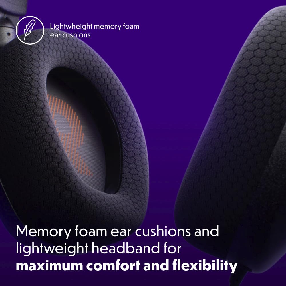 JBL Quantum 100M2 - Wired Over-Ear Gaming Headset with omnidirectional, Detachable mic with Mute Option and Fabric-Covered Memory Foam Ear Cushions, Compatible with All Platforms (Black)