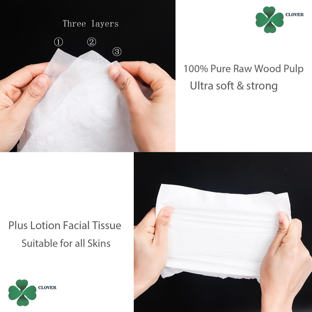 Car Round Canned Tissue Box Cup Holder Facial Tissues,Cylinder Tube Face Towel,4 Canister 3-Ply Car Napkins for Travel Tissue Bulk Fit Home,Office,School by CLOVER