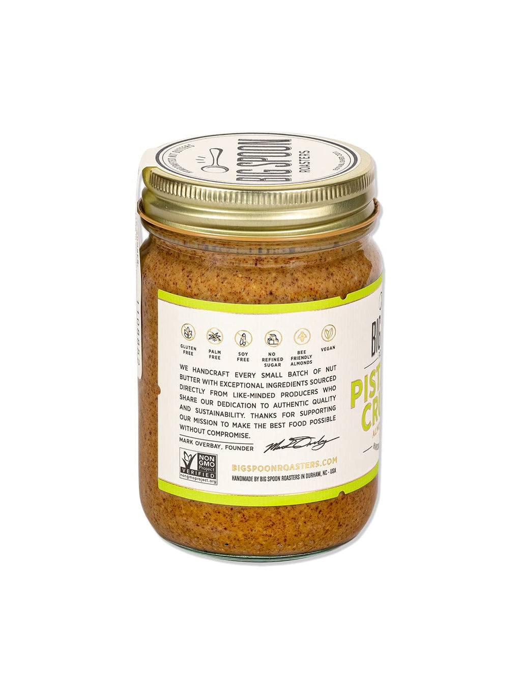Big Spoon Roasters Carrot Cake Almond Butter With Sea Salt - Keto Friendly, Low Sugar Almond Butter - Crunchy & Bee-Friendly Almonds - Gourmet, Vegan Almond Nut Butter - 13 Ounces
