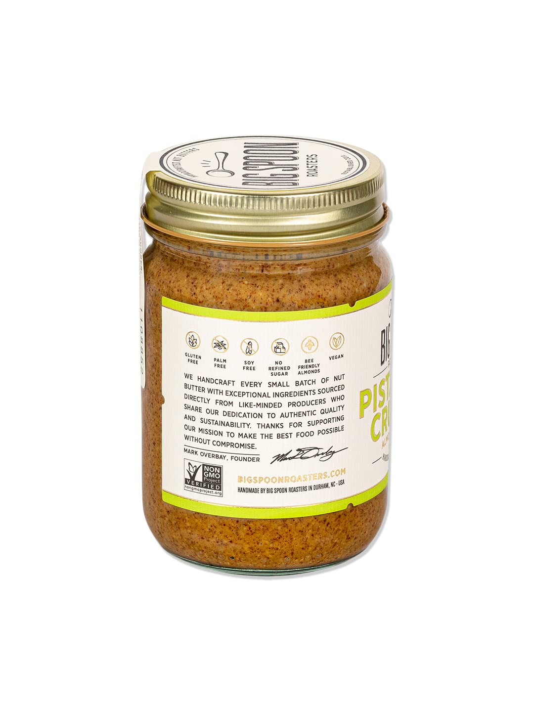 Big Spoon Roasters Carrot Cake Almond Butter With Sea Salt - Keto Friendly, Low Sugar Almond Butter - Crunchy & Bee-Friendly Almonds - Gourmet, Vegan Almond Nut Butter - 13 Ounces