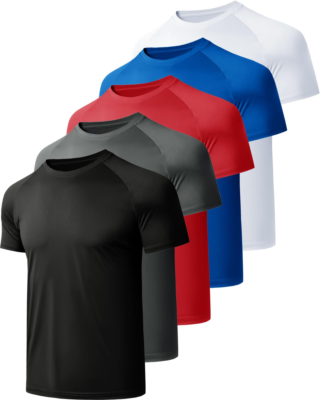 CE' CERDR Mens Workout Shirts Quick Dry Performance Short Sleeve Athletic Shirts
