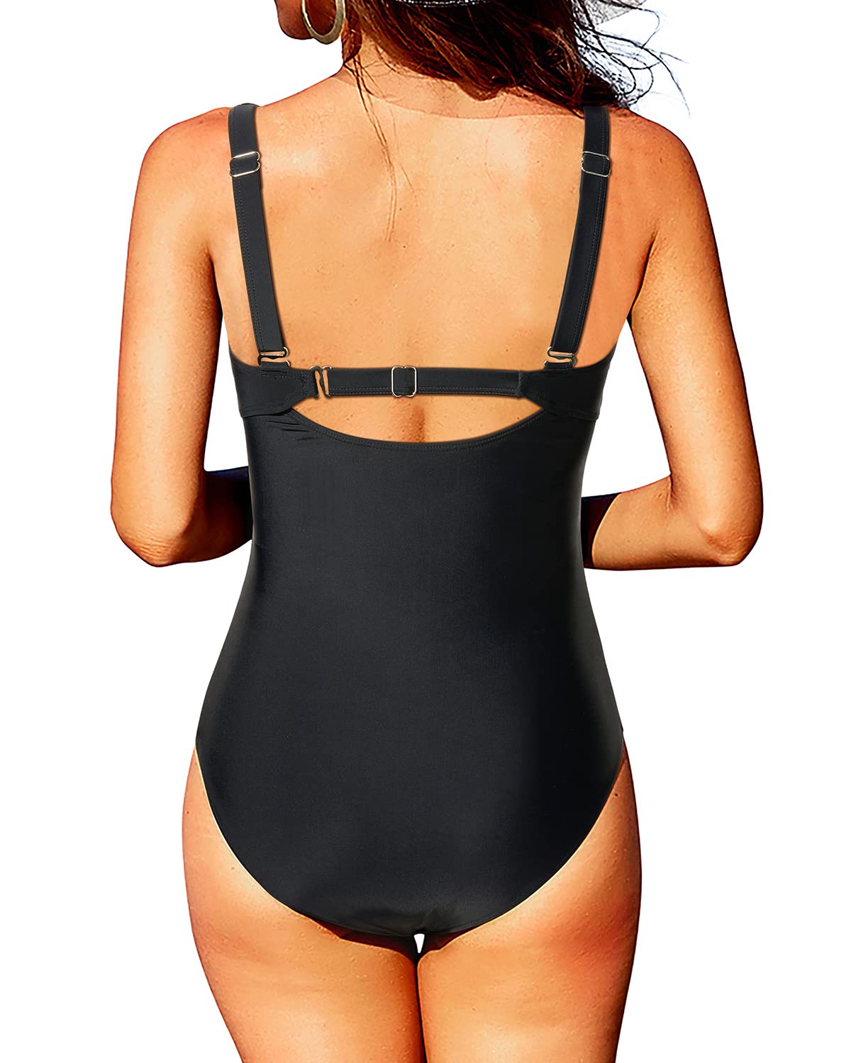 Tempt Me Women One Piece Mesh Swimsuits Tummy Control Swimwear