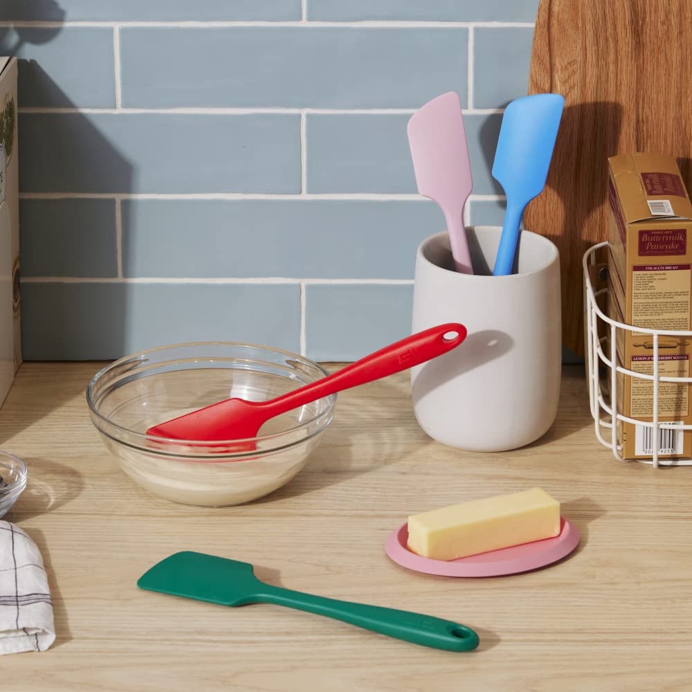GIR: Get It Right Premium Silicone Spatula - Non-Stick Heat Resistant Kitchen Spatula - Perfect for Baking, Cooking, Scraping, and Mixing - Mini - 8 IN, Black