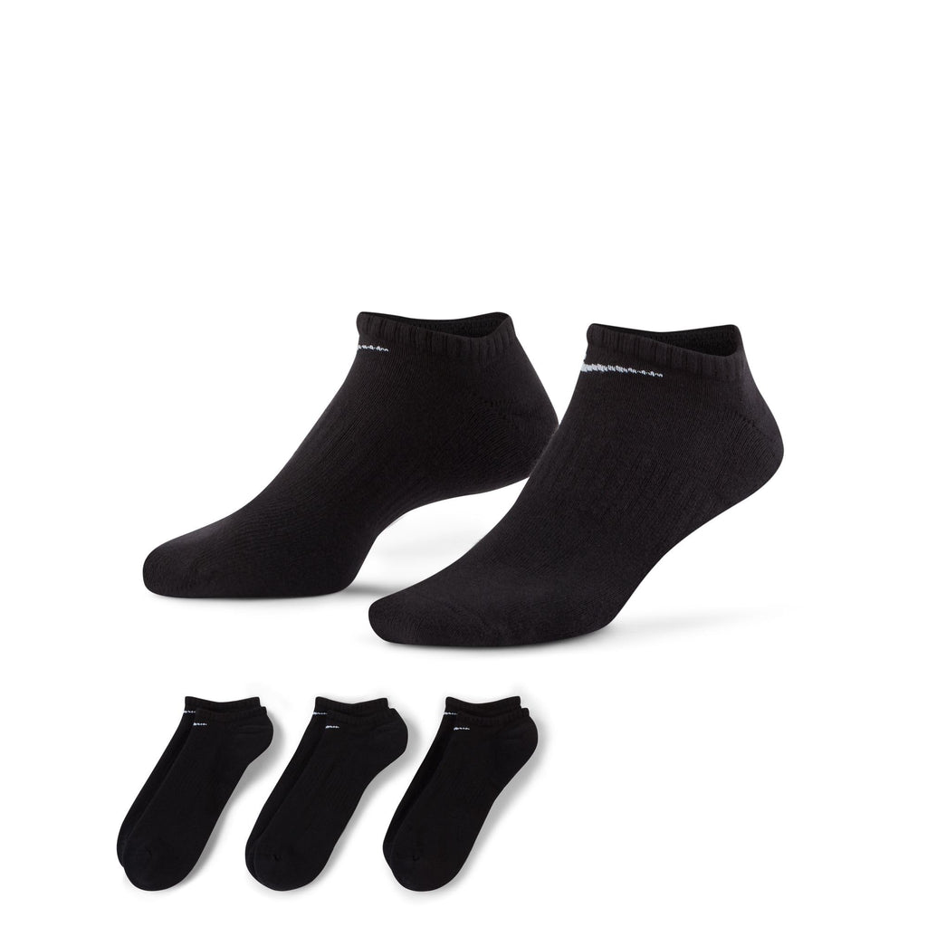 Nike Unisex Adult Everyday Cushioned Training No-Show Socks (3-Pack) | Mens and Womens