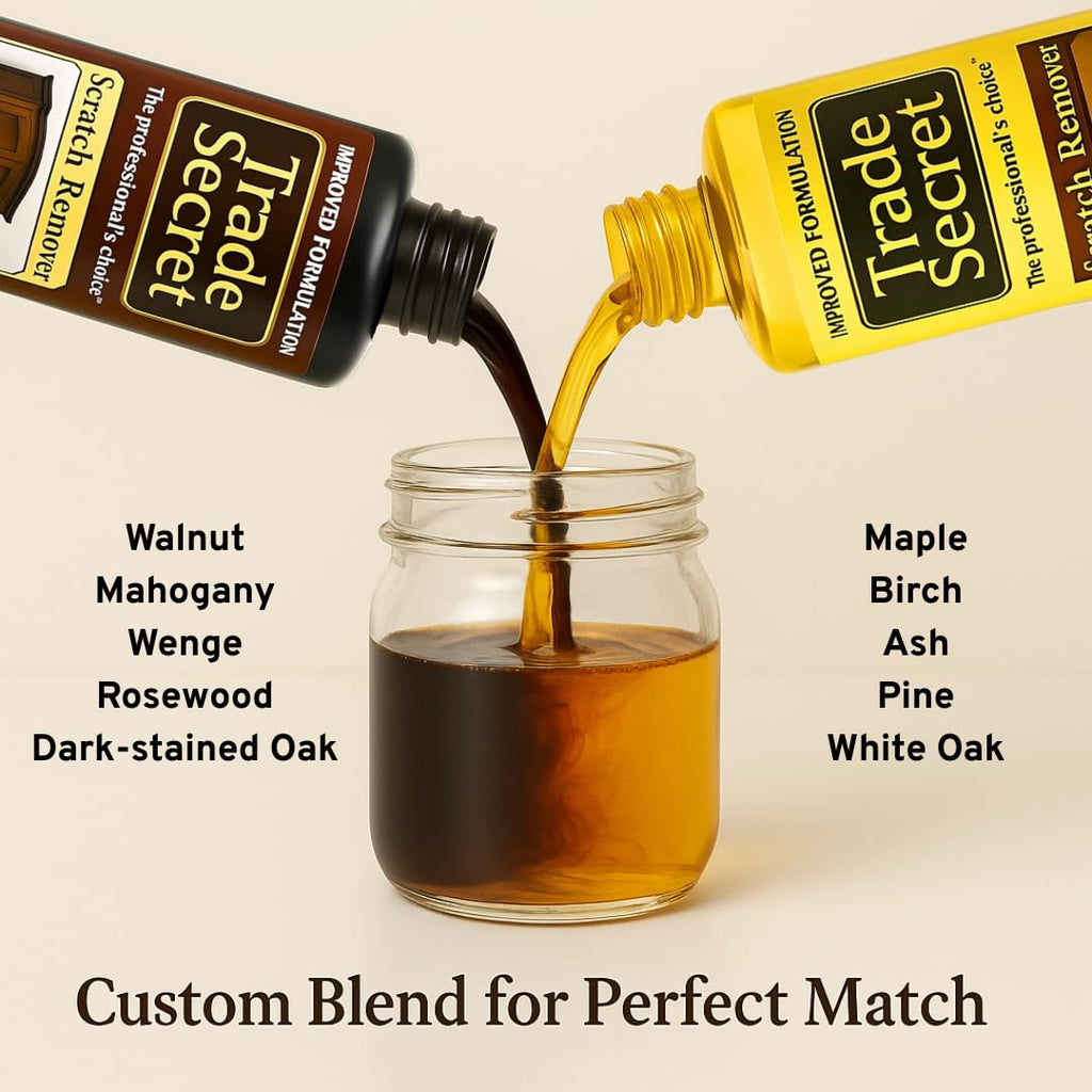Trade Secret Scratch Concealer for Dark Wood Furniture & Floors – Dark Brown Shade Stain Covers Nicks, Scuffs, Dog & Cat Scratches, Minor Defects – Real Wood Only