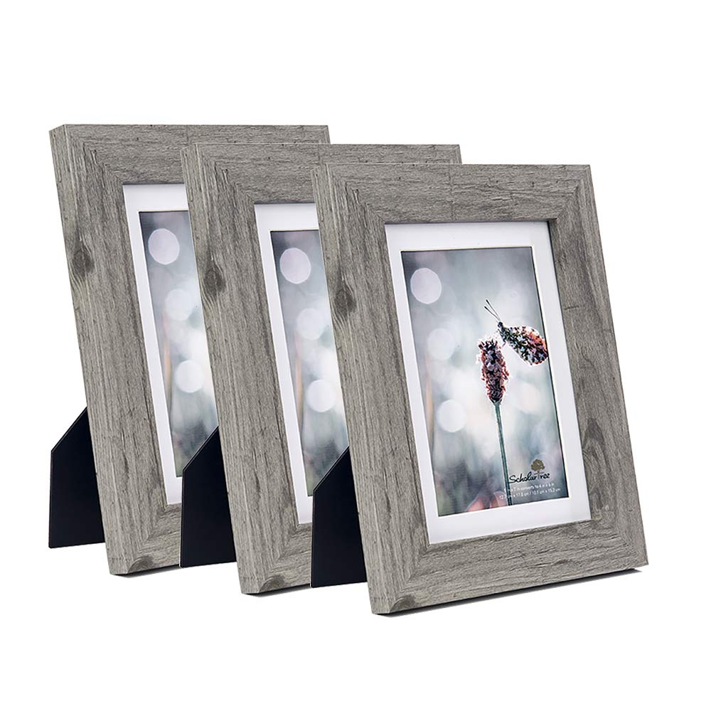 5x7 Picture Frame Gold, Display 5x7 without Mat or 4x6 with Mat, Wall Gallery Photo Frames