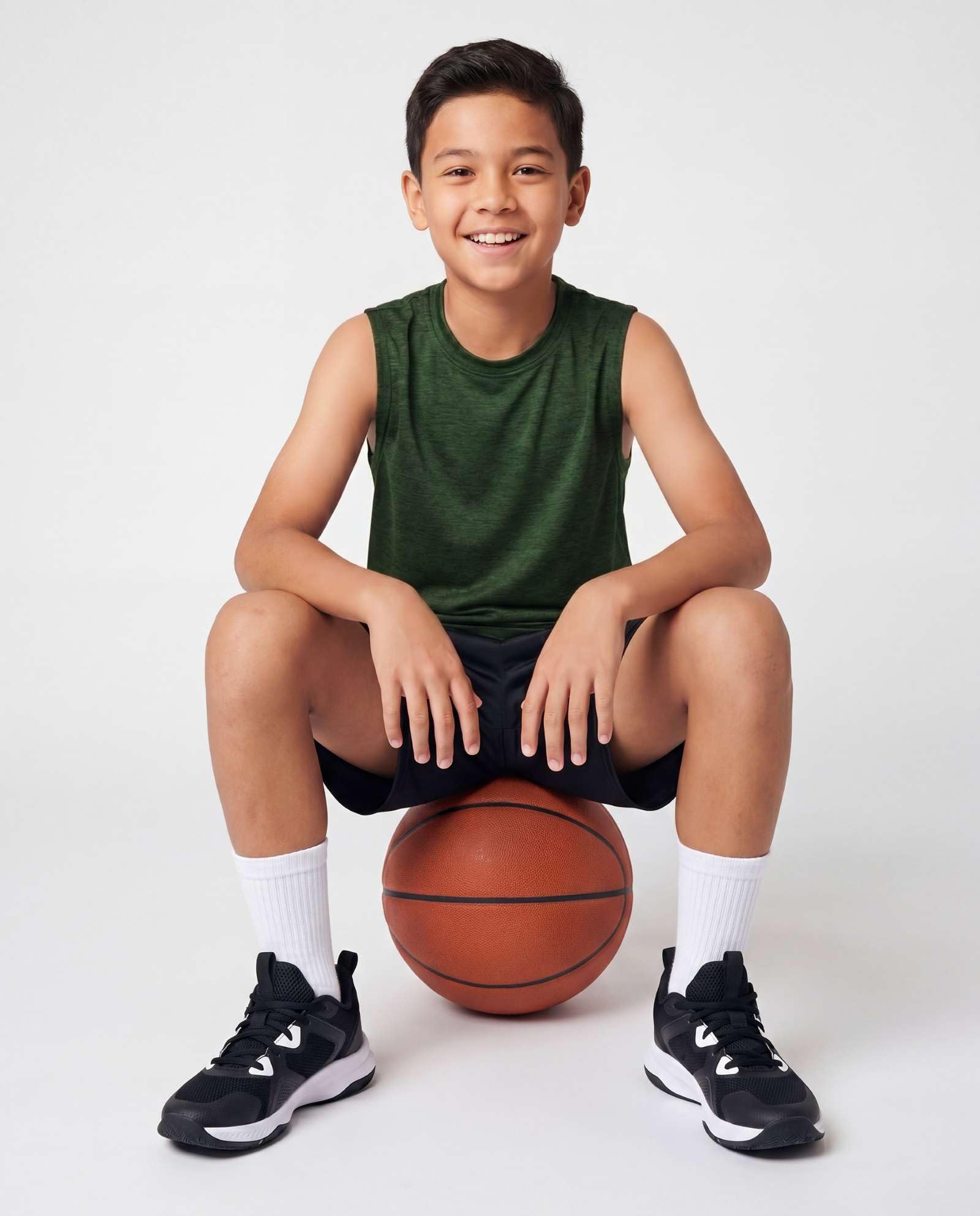 Real Essentials 5 Pack: Boys Dry-Fit Active Athletic Performance Tank Top