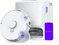 NARWAL Freo Z10 Turbo Robot Vacuum and Mop Combo, 25,000Pa Powerful Cleaning for Every Surface, Tangle-Free for Pet Hair, Smart Obstacle Avoidance, Self-Emptying, Mop Washing, for Carpet & Hard Floors