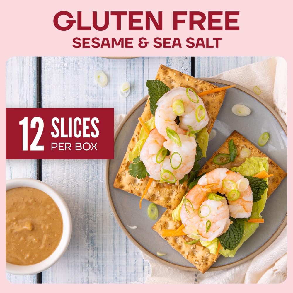 Wasa, Gluten Free Sesame & Sea Salt Crispbread, Net wt. 6.1 Oz (Pack of 1)