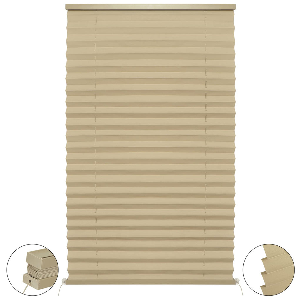 NOVINO RV Blinds Shades for Camper Window,RV Shades Pleated Camper Blinds for Travel Trailer Motor Coach Motorhome Window-14 W x 24" L