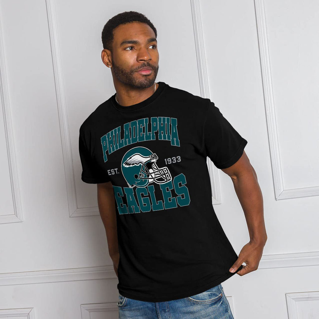 Junk Food Clothing x NFL - Team Helmet - Short Sleeve Fan Shirt for Men and Women - Officially Licensed NFL Apparel