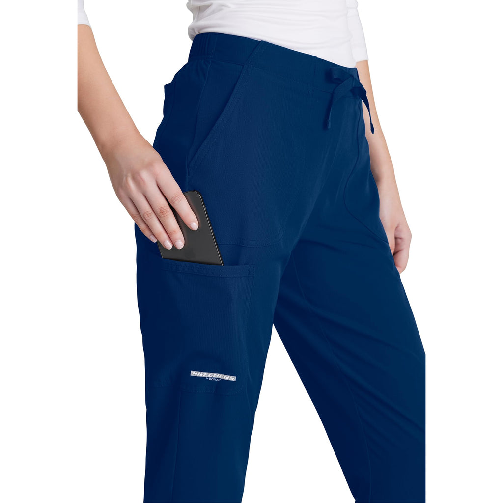 BARCO Skechers Vitality Charge Slim Fit Scrub Jogger for Women – Low-Rise Bottoms with Tapered Leg & 4-Way Stretch