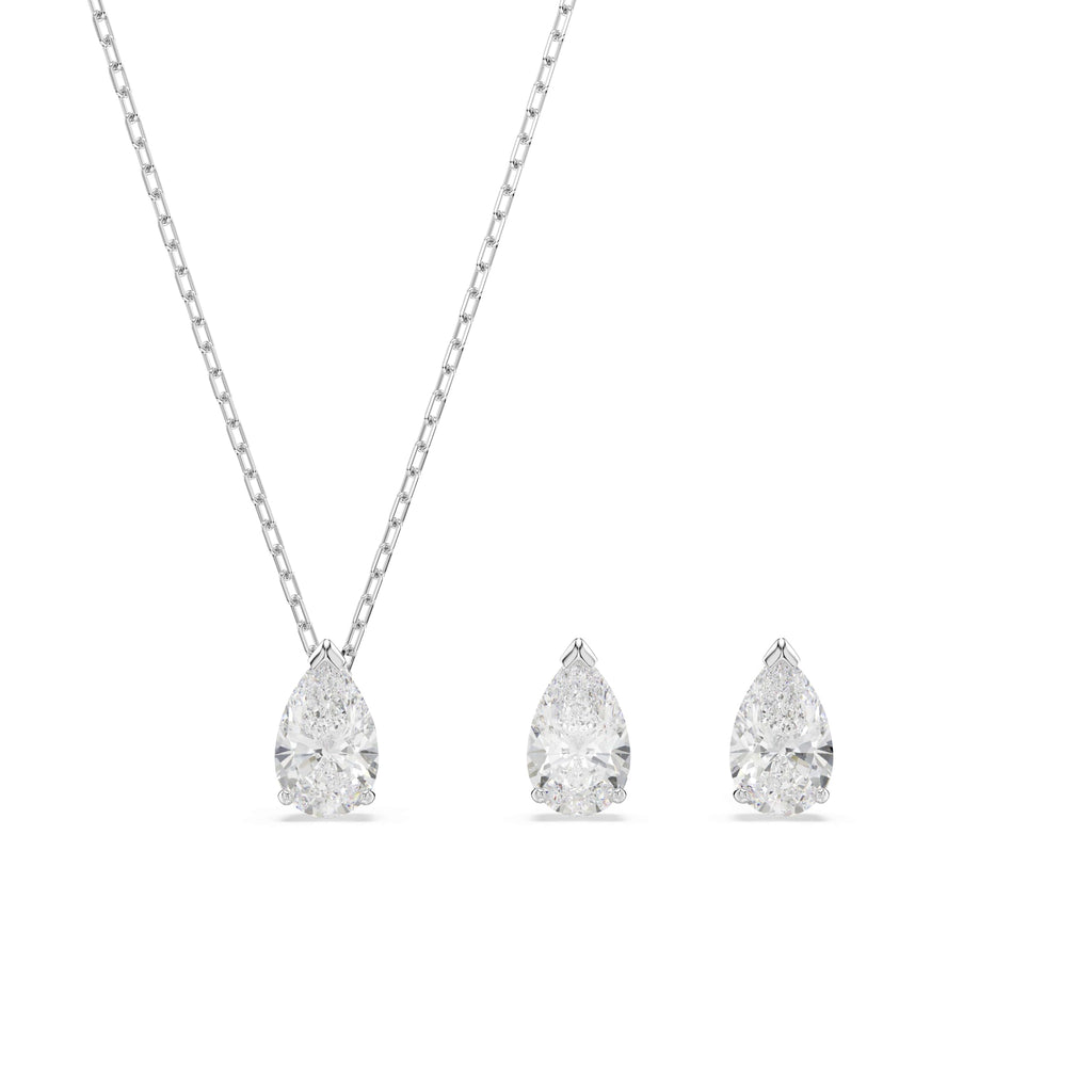 Swarovski Attract Jewelry Set Collection, Blue Crystals, Clear Crystals