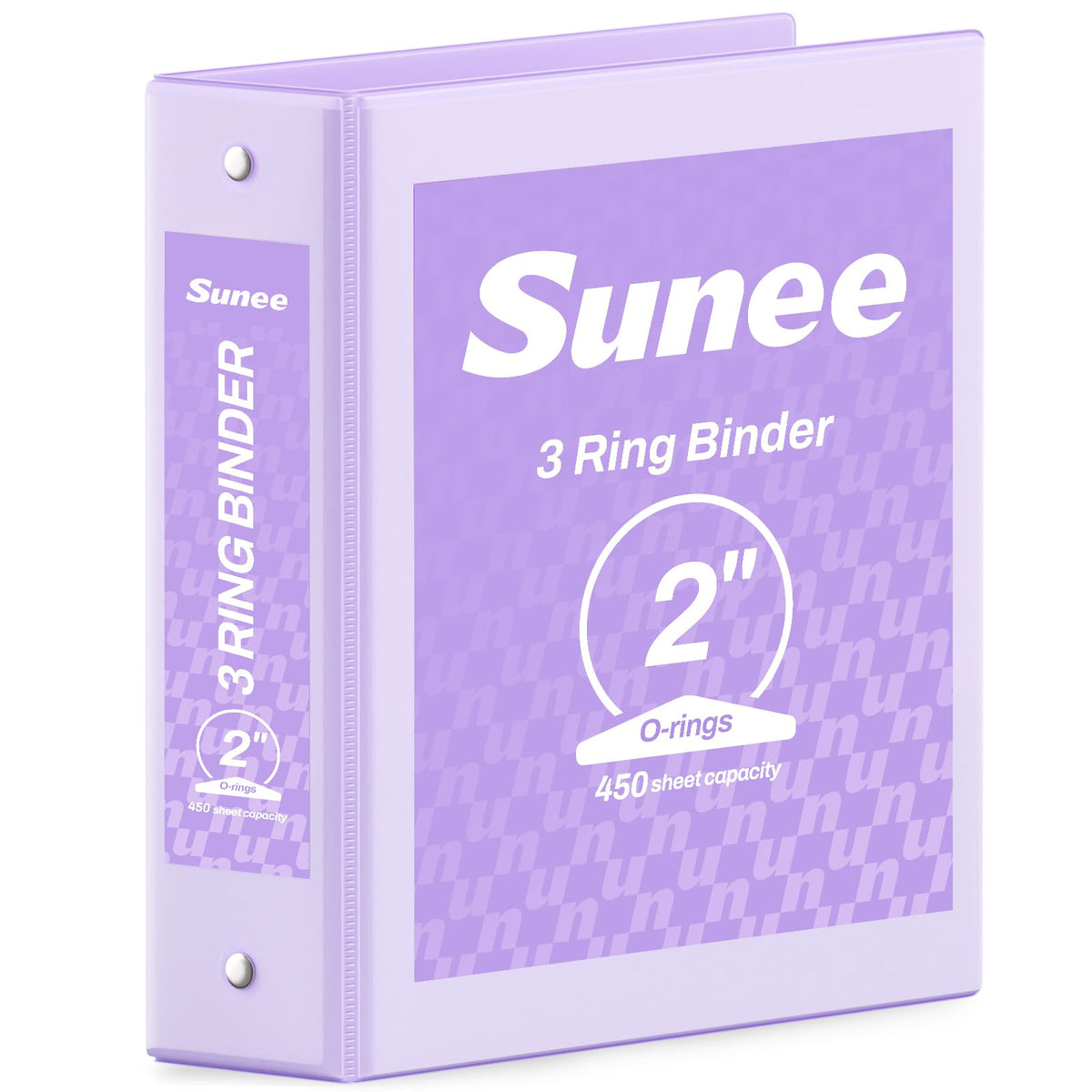 SUNEE 3 Ring Binder 1/2 Inch 1 Pack, Clear View Binder Three Ring PVC-Free (Fit 8.5x11 Inches) for School or Office Supplies, Black