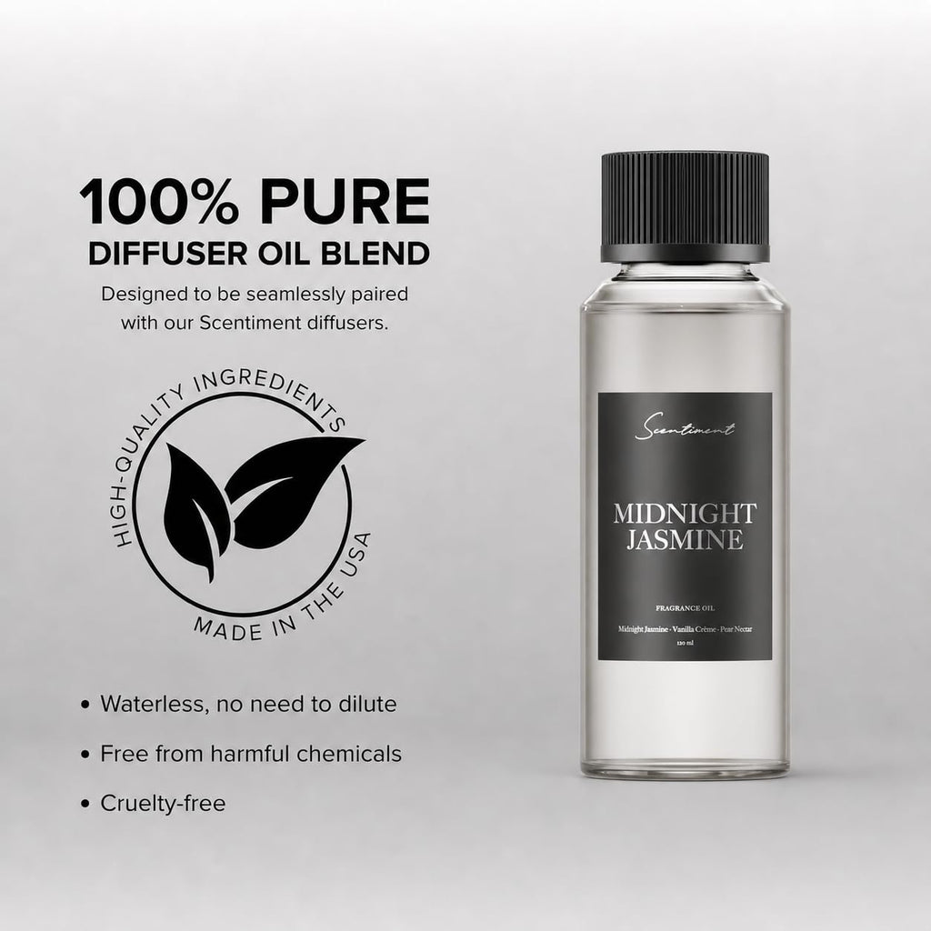 Scentiment French Hotel Diffuser Oil - Premium Hotel Scent with Notes of Clove, Patchouli & Sandalwood Home Scent, Aromatherapy Fragrance Oil Diffuser Refill - 0.68 fl oz (20 mL)