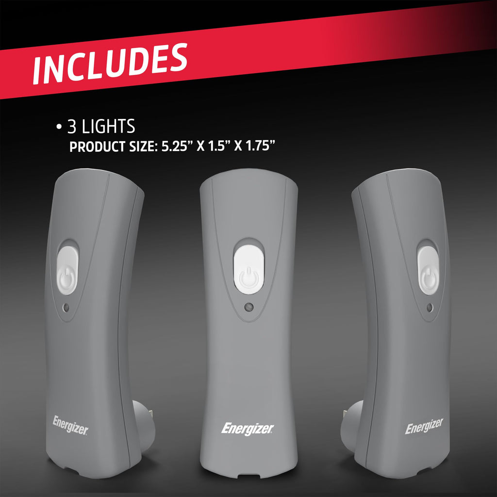 Energizer Auto-On LED Flashlights Rechargeable for Home Power Failure, Plug in LED Flashlight for Power Outage, Night Light, Hurricane Preparedness