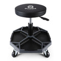 Olympia Tools Adjustable Hydraulic Rolling Mechanics Stool with with Removable Tool Tray, 300lbs Max Weight Capacity, 419-110-1002