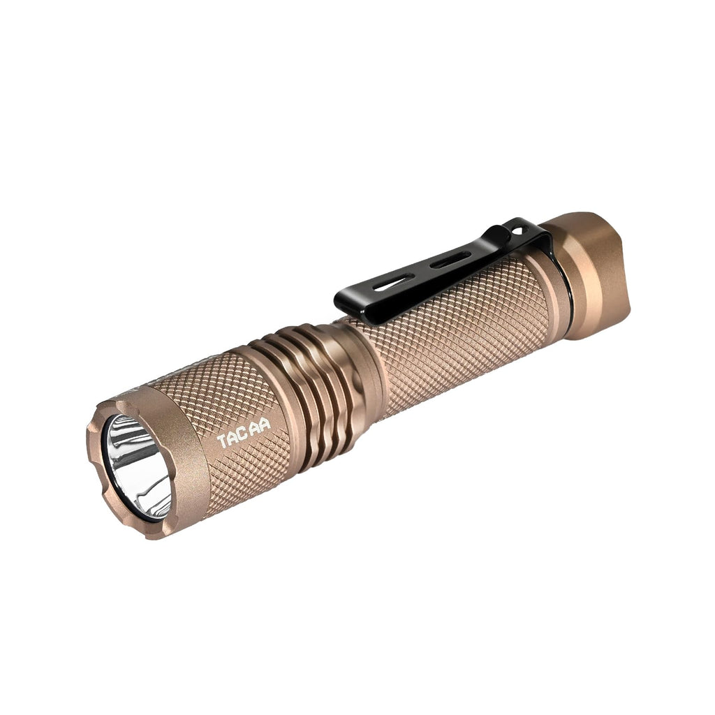 ACEBEAM TAC AA 2.0 Longest-Range AA Flashlight 360 Meters, 900 High Lumens Tactical EDC Flashlight Rechargeable, 6 Modes Pocket LED Flashlight, Super Bright Small Mini Flashlight, Red Color