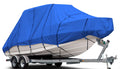 Budge B-620-X6 Blue 20'-22' Long (Beam Width up to 106") 600 Denier Waterproof Breathable Hard/T-Top Boat Cover