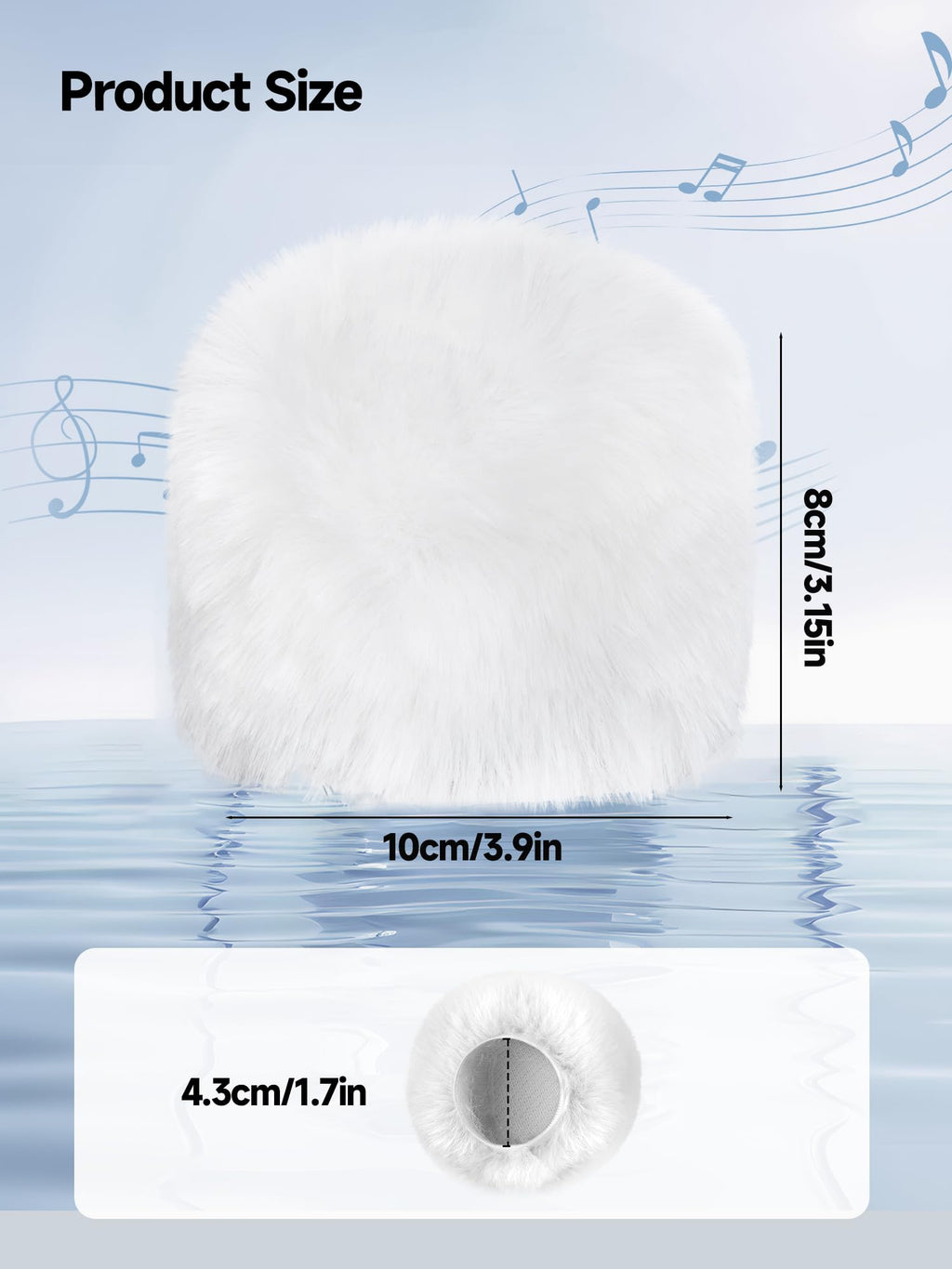 YOUSHARES 2PCS Blue Yeti Pop Filter for Blue Yeti Microphone, Yeti Foam Windscreen with Dead Cat Blue Yeti Mic Cover for Yeti Mic and Blue Yeti Pro USB Microphone
