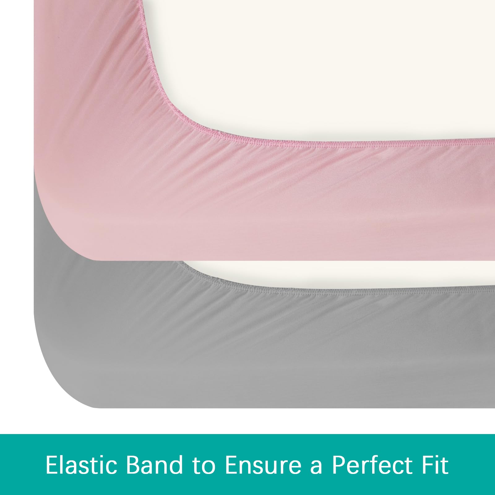 2 Pack Twin Mattress Protector Waterproof, Noiseless & Soft Coverage Mattress Fitted Sheet Twin with Deep Pocket up to 14", Super Breathable & Easy Wash Twin Size Mattress Protector