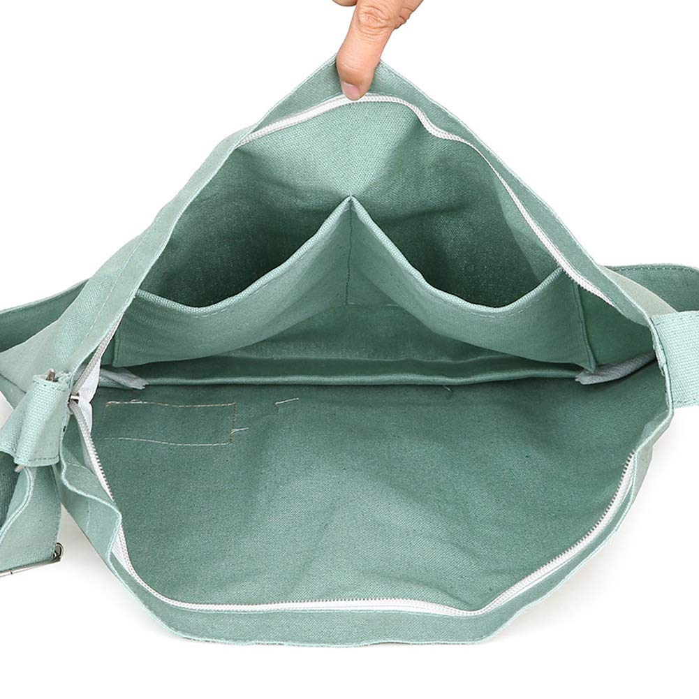 Covelin Women's Retro Large Size Canvas Shoulder Bag Hobo Crossbody Handbag Casual Tote