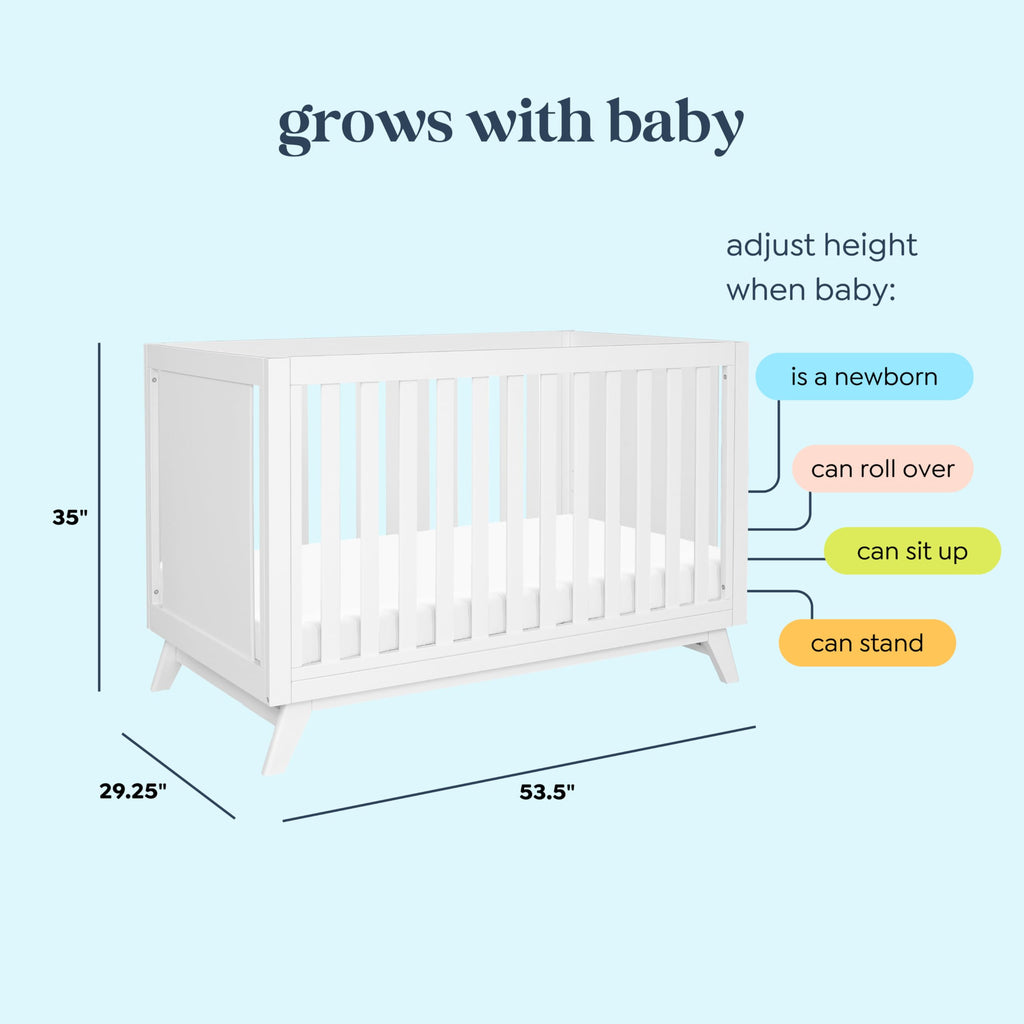 Davinci Otto 3-in-1 Convertible Crib in Walnut, Greenguard Gold Certified