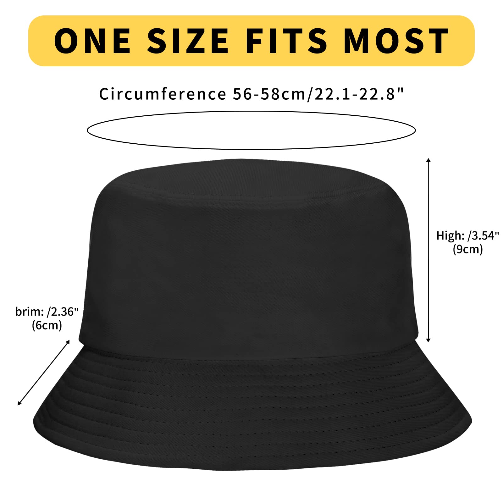 Rosoz 1 & 2 Pack Bucket Hat for Women Men Summer Travel Beach Sun Hat Outdoor Cap Unisex Bucket Hats