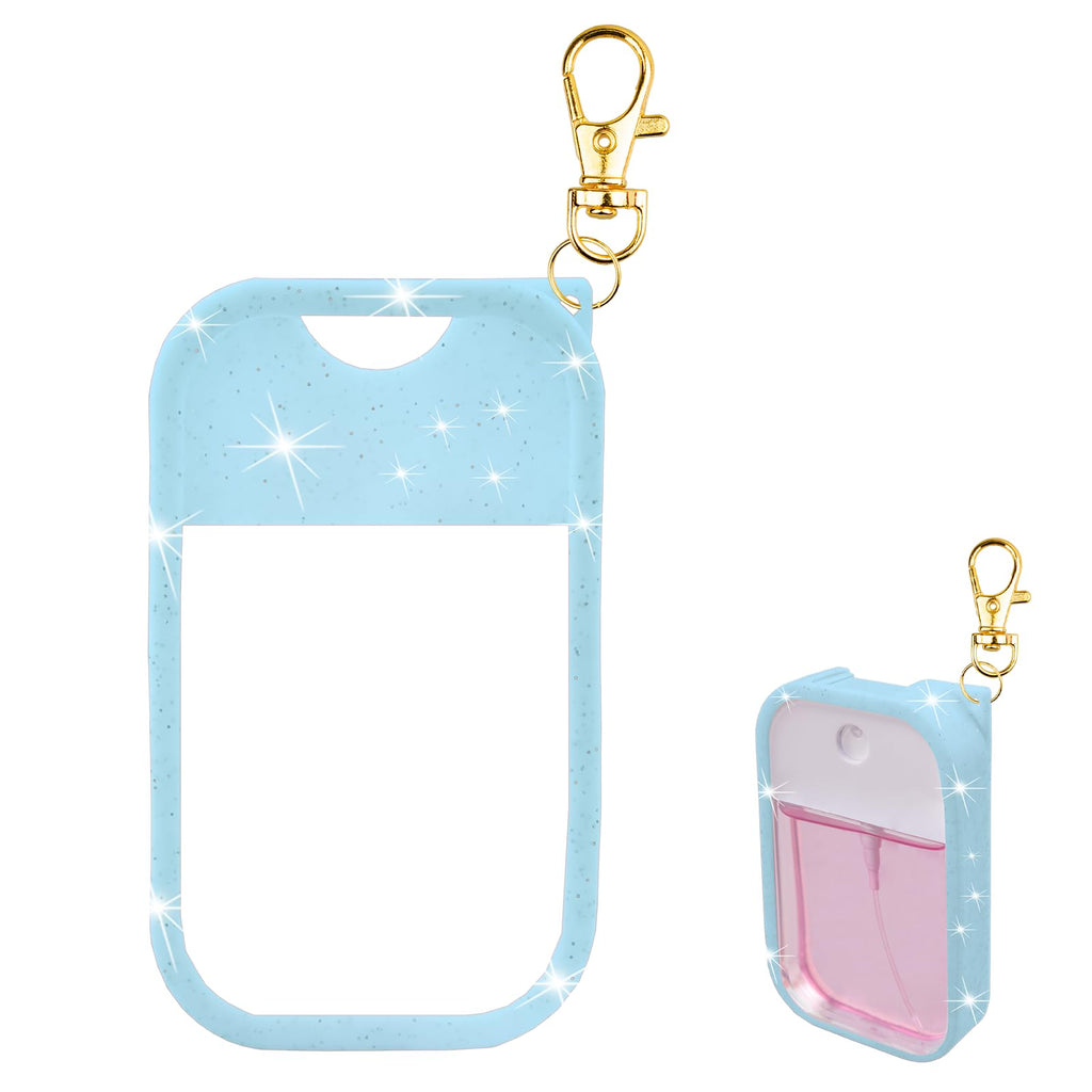 VANEST Silicone Case Compatible with Touchland Hand Sanitizer Spray, Protective Case with Keychain for Spray 1 fl oz