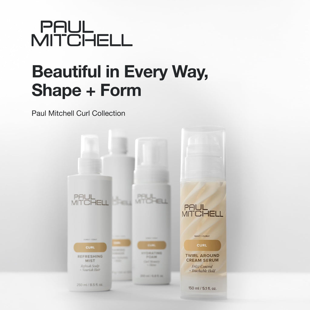 Paul Mitchell Full Circle Leave-In Cream, Frizz Control, Lightweight Hydration, For Curly + Wavy Hair
