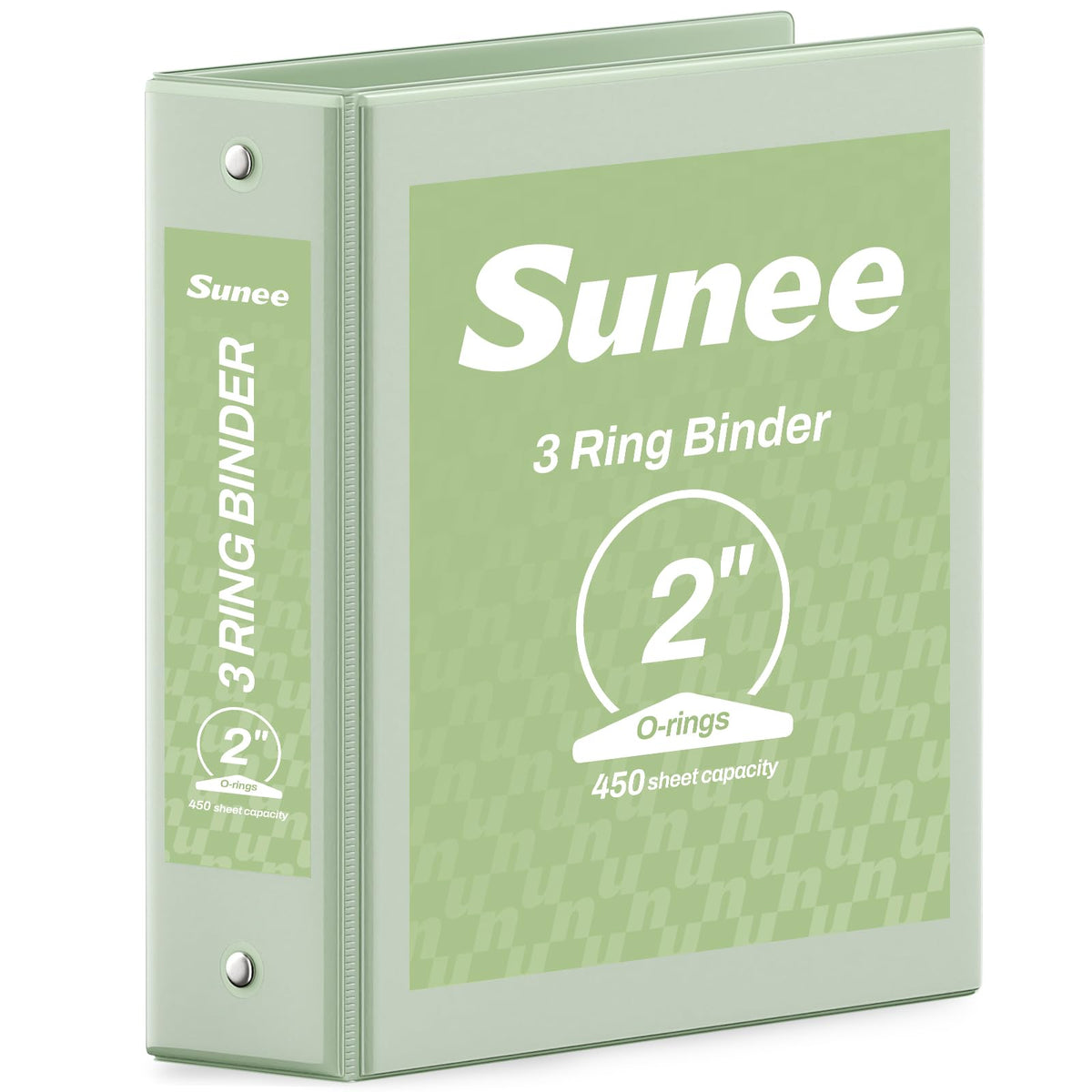 SUNEE 3 Ring Binder 1/2 Inch 1 Pack, Clear View Binder Three Ring PVC-Free (Fit 8.5x11 Inches) for School or Office Supplies, Black