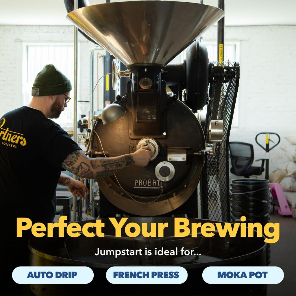 PARTNERS COFFEE ROASTERS - Whole Bean Coffee (Bedford - Espresso, Medium Roast) 12oz - Fruity, Complex, Espresso - Whole Coffee Beans - Lab Tested for Mycotoxins & Heavy Metals - Hand Roasted in NYC