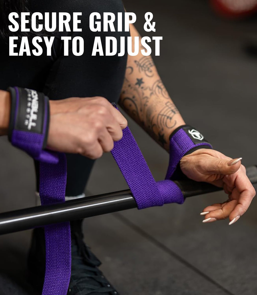 Lifting Wrist Straps for Weightlifting (1 Pair) – Padded Lifting Straps for Deadlifts, Powerlifting, Strength Training & Bodybuilding – Gym Straps for Men & Women