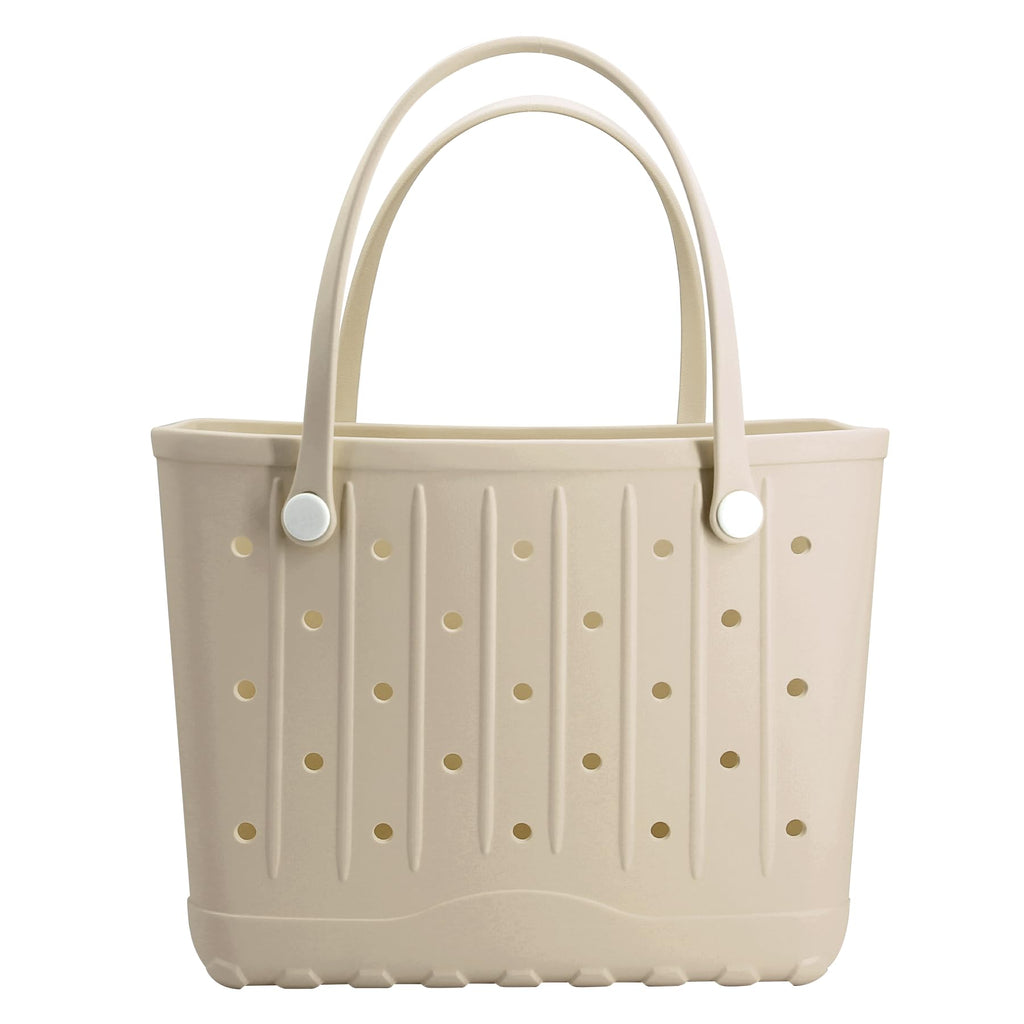 Rubber Beach Bag EVA Waterproof Tote Bags Washable Sand-proof Travel Handbags for Pool Boat Groceries Work Sports