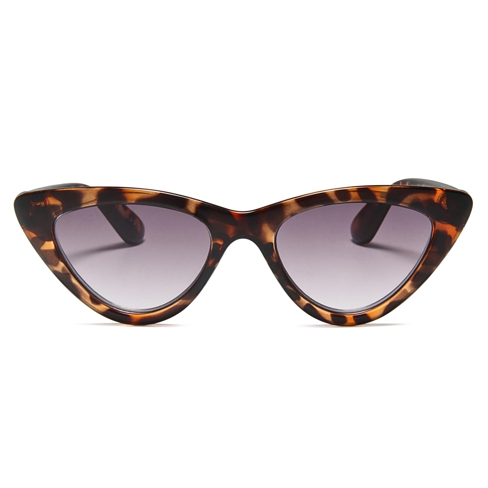 2SeeLife Premium Cat Eye TR-90 Reading Glasses for Women – Narrow–Medium Fit, Sturdy Frame, Spring Hinges, Stylish Readers, Black, +0.50