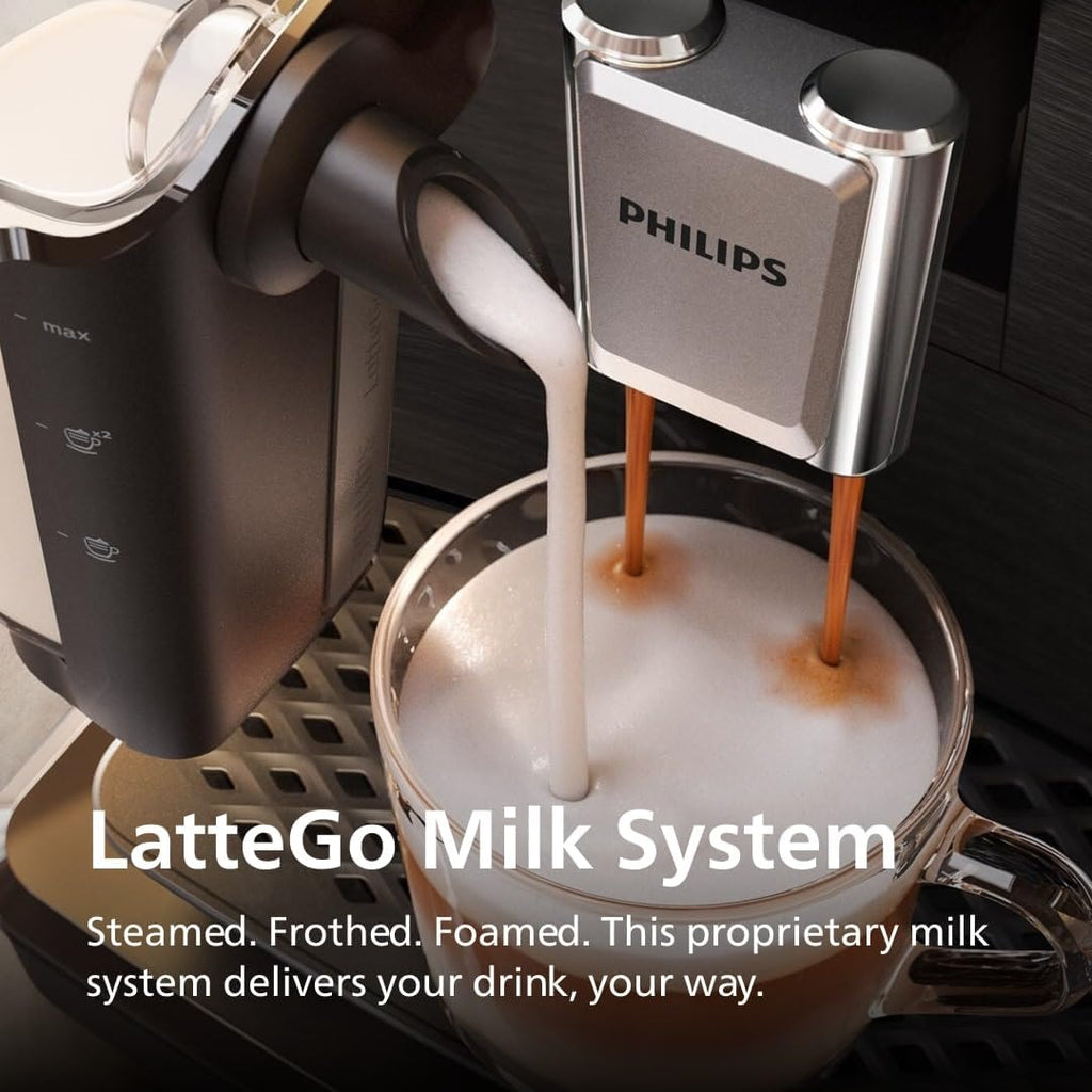 Philips 3300 Series Fully Automatic Espresso Machine, LatteGo Milk System
