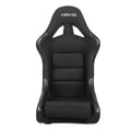 NRG Innovations NRG-FRP-330 Fiber Glass Fixed Back Bucket Racing Seat (Small), 4 pt Harness Compatibility, Black Seat Cover, 19"W X 18" D X 34" H