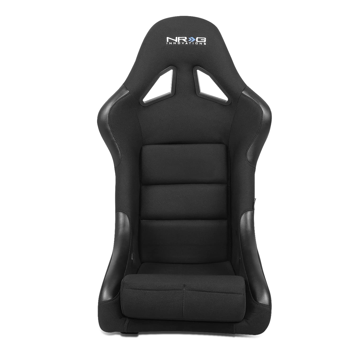 NRG Innovations NRG-FRP-330 Fiber Glass Fixed Back Bucket Racing Seat (Small), 4 pt Harness Compatibility, Black Seat Cover, 19"W X 18" D X 34" H