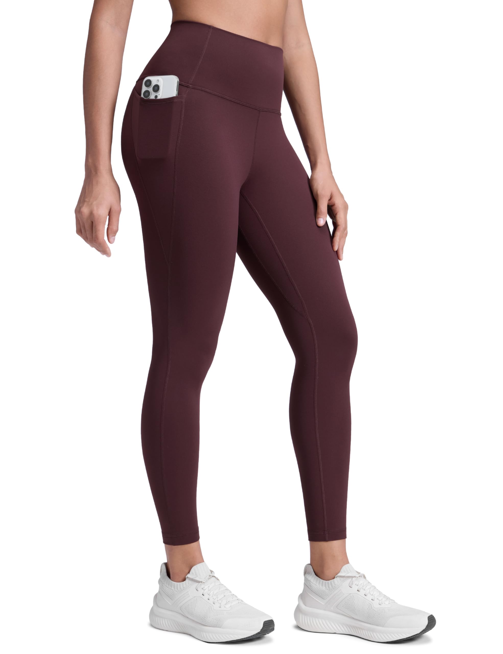 CRZ YOGA Butterluxe Workout Leggings Pockets 25'' - High Waisted Gym Womens Yoga Pants Buttery Soft
