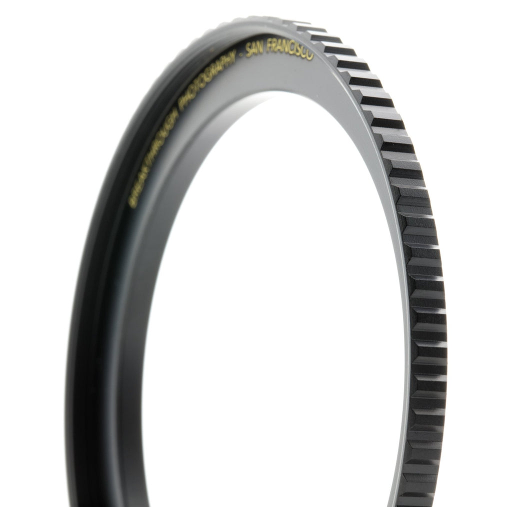 Breakthrough Photography 46mm to 52mm Step-Up Lens Adapter Ring for Filters, Made of CNC Machined Brass with Matte Black Electroplated Finish