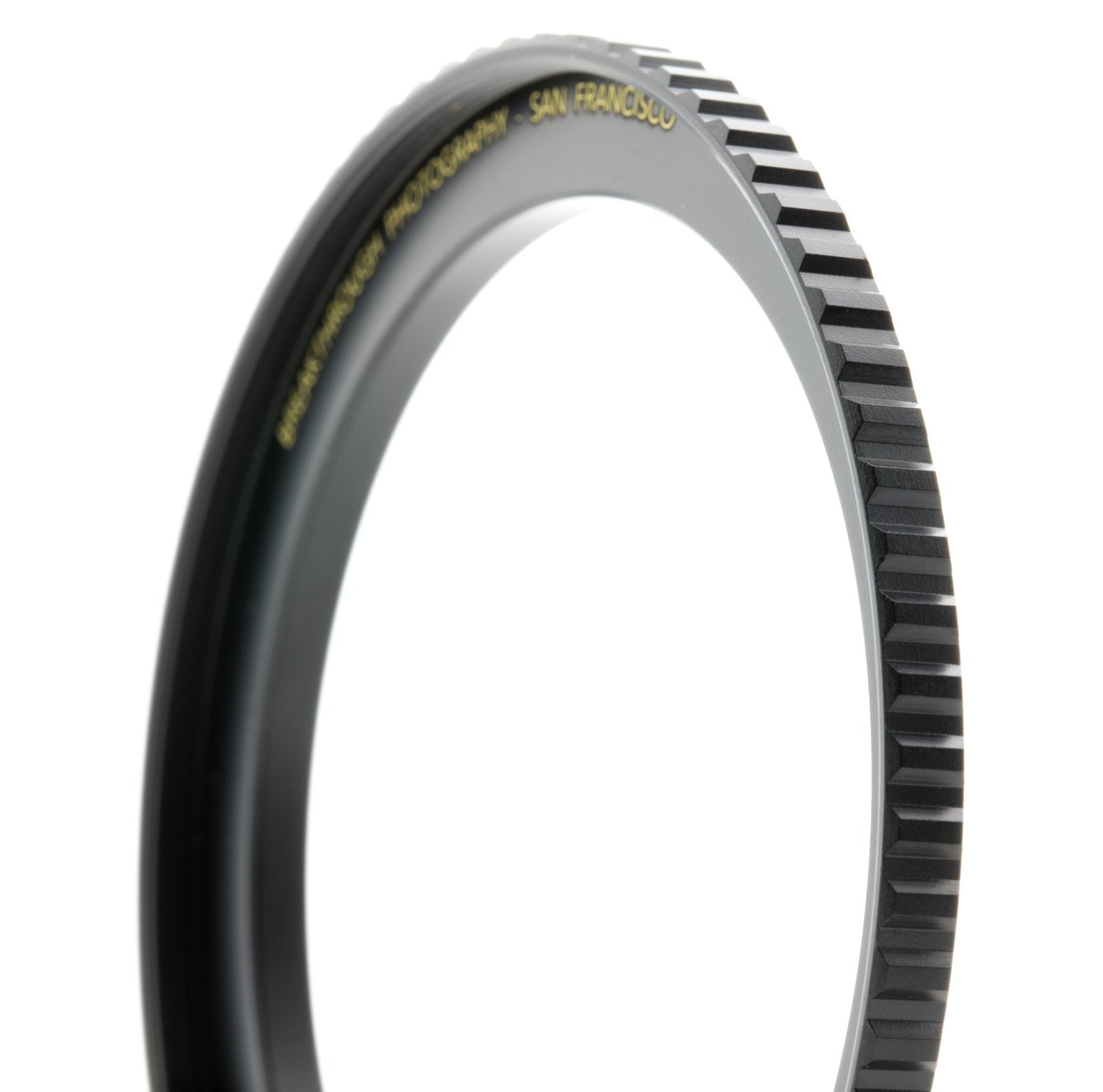 Breakthrough Photography 46mm to 52mm Step-Up Lens Adapter Ring for Filters, Made of CNC Machined Brass with Matte Black Electroplated Finish