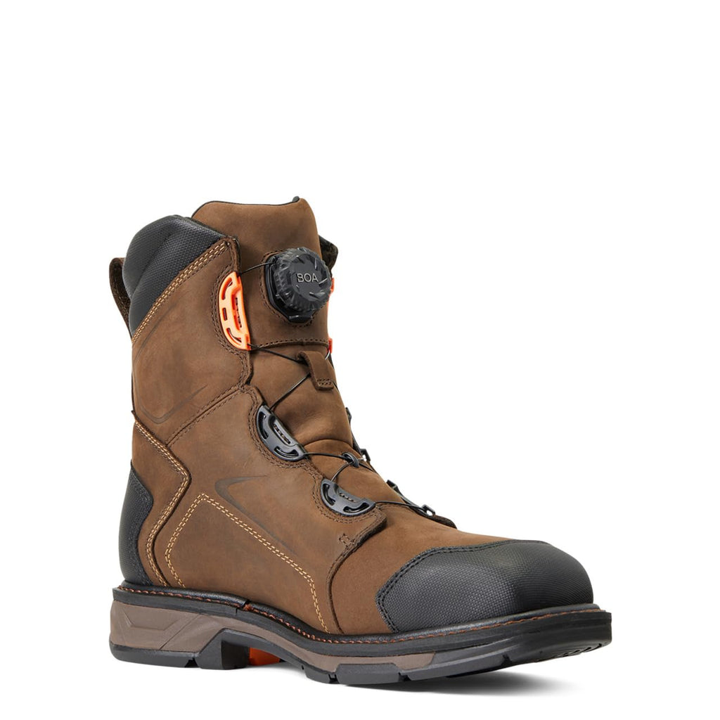 ARIAT Men's Workhog Xt 8" Boa Waterproof Carbon Toe Work Boot