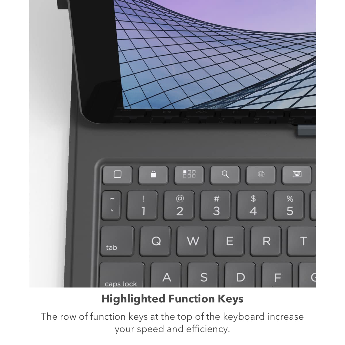 ZAGG - Messenger Folio 2 - Tablet Keyboard & Case for 10.2-inch iPad, 10.5-inch iPad/Air 3